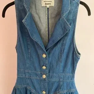 Reformation | Dresses | Reformation Ellison Denim Midi Dress